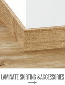 Moisture proof painted MDF skirting board