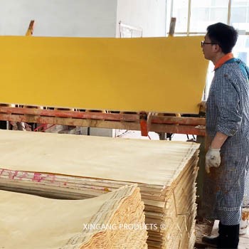 Faced veneer