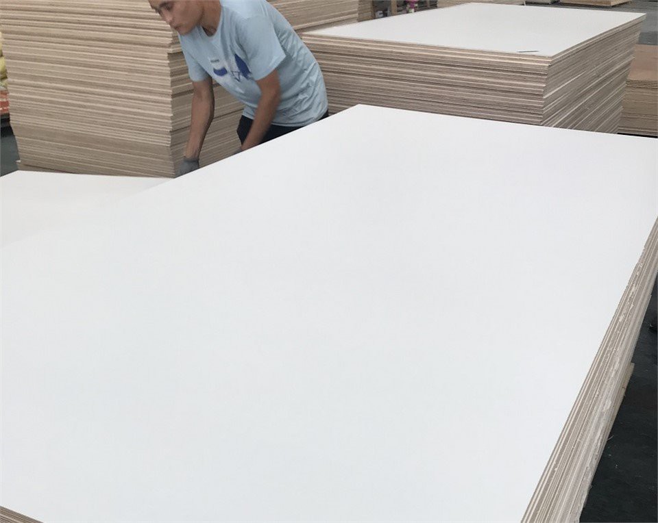 3mm One Side Warm White Melamine MDF