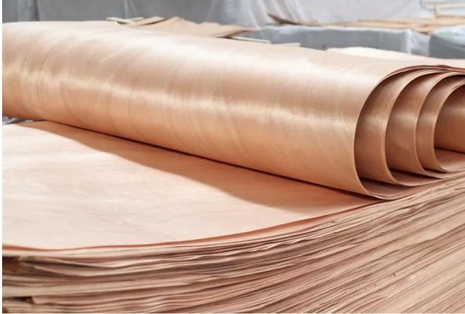 Factory Direct Sales 1270*2500 Customize Composite Rotary Cut Okoume Wood Face Veneer