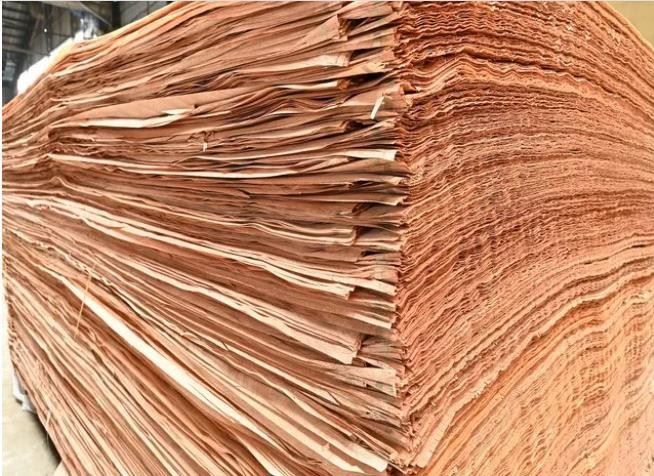 Factory Direct Sales 1270*2500 Customize Composite Rotary Cut Okoume Wood Face Veneer