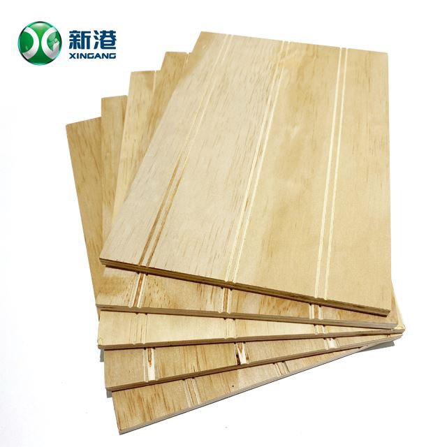 1220*2440*9mm-18mm Slotted Pine Plywood For Decoration