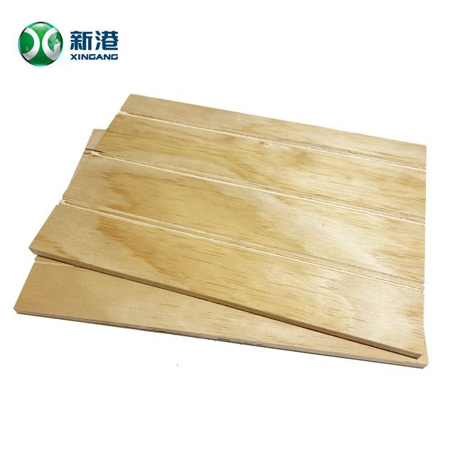 1220*2440*9mm-18mm Slotted Pine Plywood For Decoration