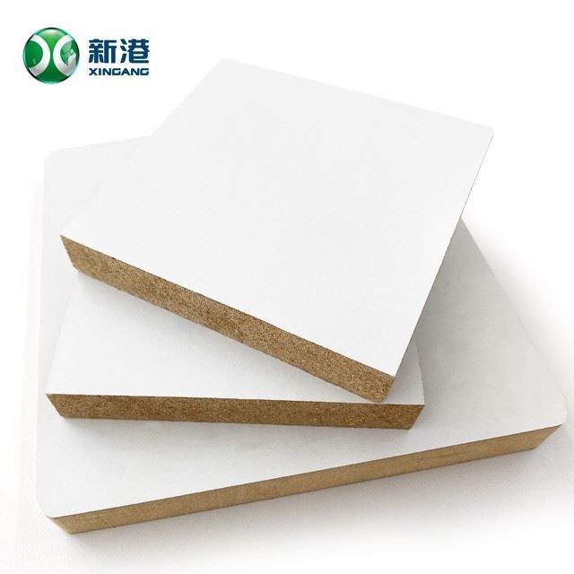 15mm 1200*2400mm High Strength MDF Gloss White Surface Furniture Paper Face