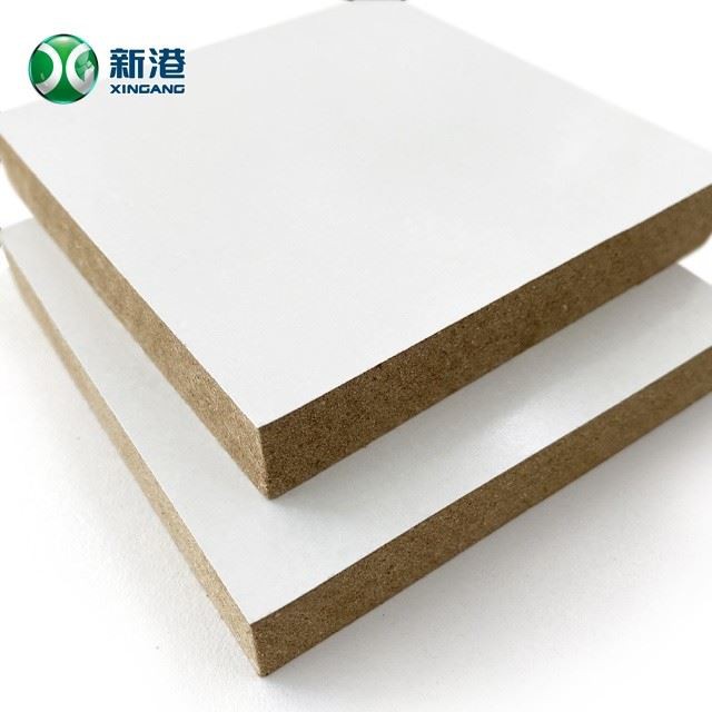 18mm 4x8 MDF With Melamine Film Sheet Melamine Laminated MDF Board For Furniture And Kitchen Cabinet