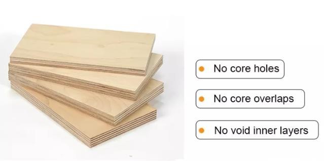Phenolic WBP E0 Full Birch Basswood Plywood For Furniture