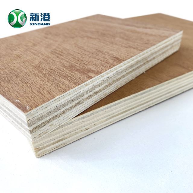 Commercial Plywood Packing Door Skin Decoration Furniture Okoume Well Sanding China Factory