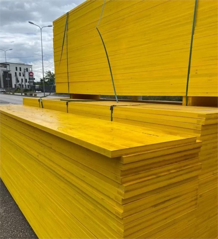 Construction Formwork 3ply Yellow Concrete Shuttering Panel