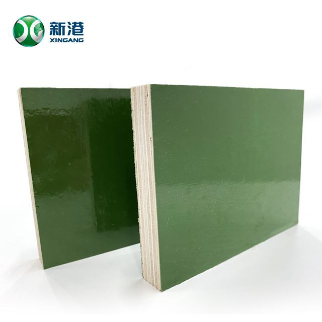 Green Plastic Melamine Glue Film Faced Plywood For Concrete Formwork