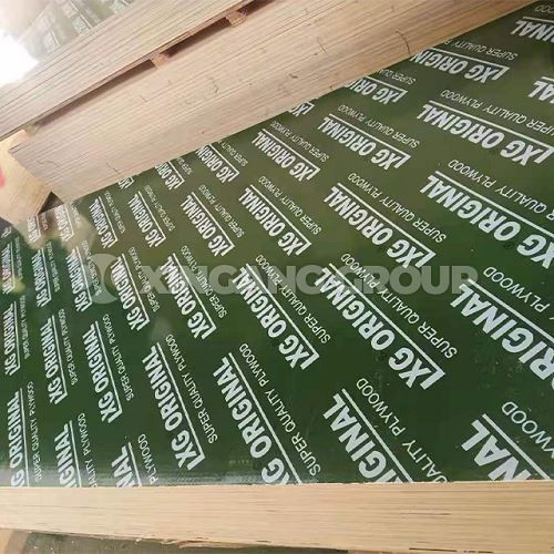 Green Plastic Melamine Glue Film Faced Plywood For Concrete Formwork