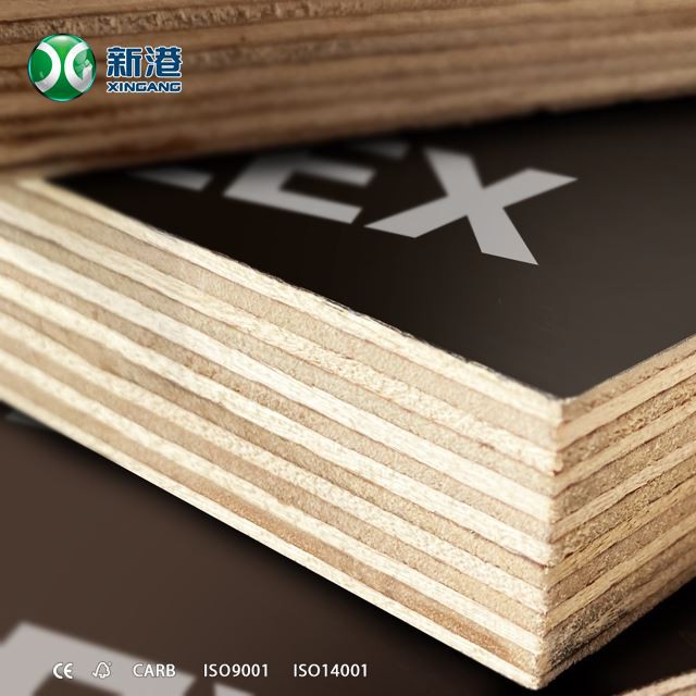 Finger Joint Core Brown/black Film Faced Plywood Sheet For Construction Use Ffp Marine Plywood