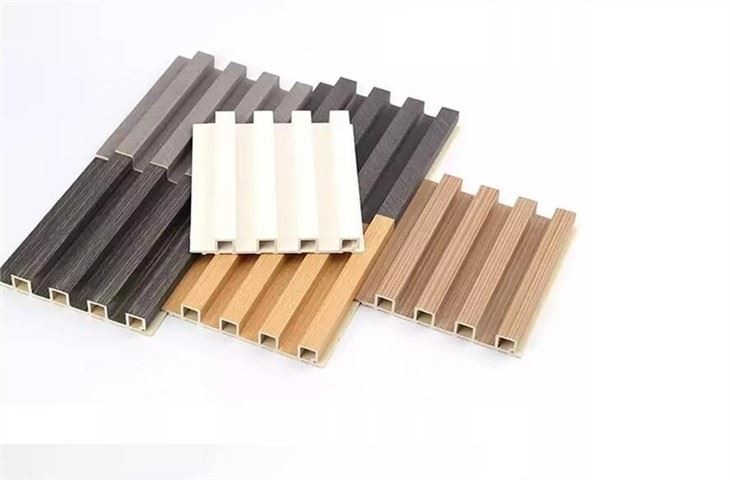 Indoor Decor Wood Plastic Composite PVC Coating Cladding Fluted Wall Board WPC Wall Panel