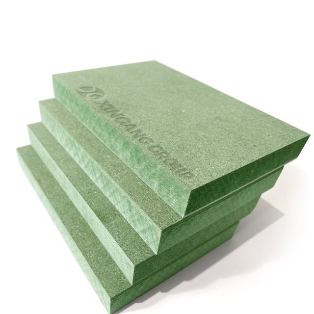 18mm Moisture Resistant Green MDF Laminated White Paper For Furniture