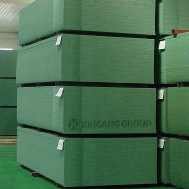 18mm Moisture Resistant Green MDF Laminated White Paper For Furniture