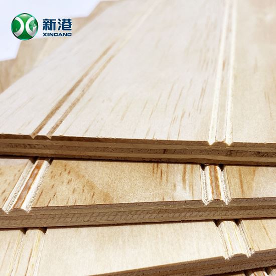 Pine Face Tongue&Groove Waterproof Plywood Commerical Plywood Timber