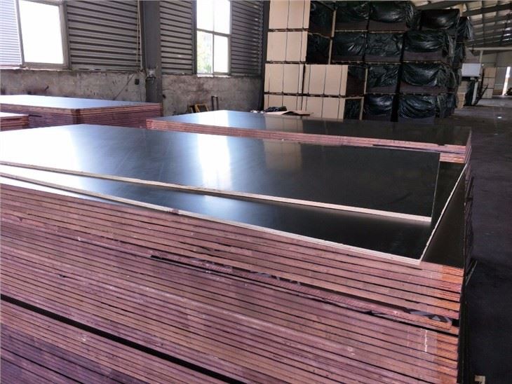 Two Time Hot Press 12mm 15mm 18mm Film Faced Shuttering Formwork Plywood For Construction Use