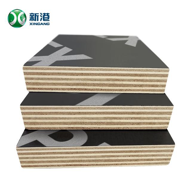 Xingang Best Sale 12mm 15mm 18mm Brown/black Film Faced Plywood Sheet For Construction