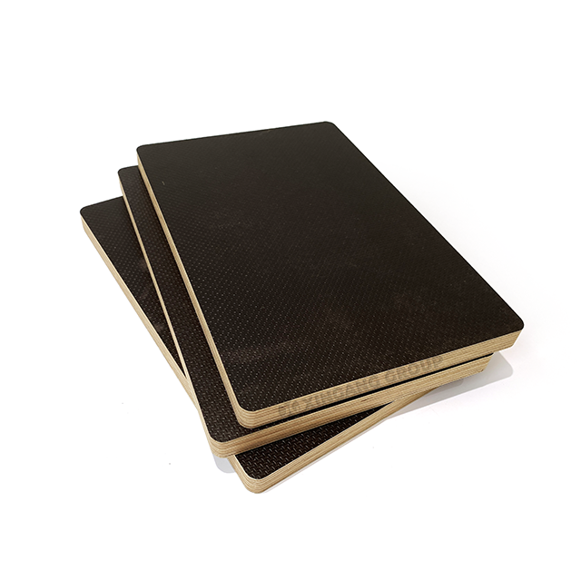 Black Brown Anti-slip Film Faced Plywood Trailer Flooring