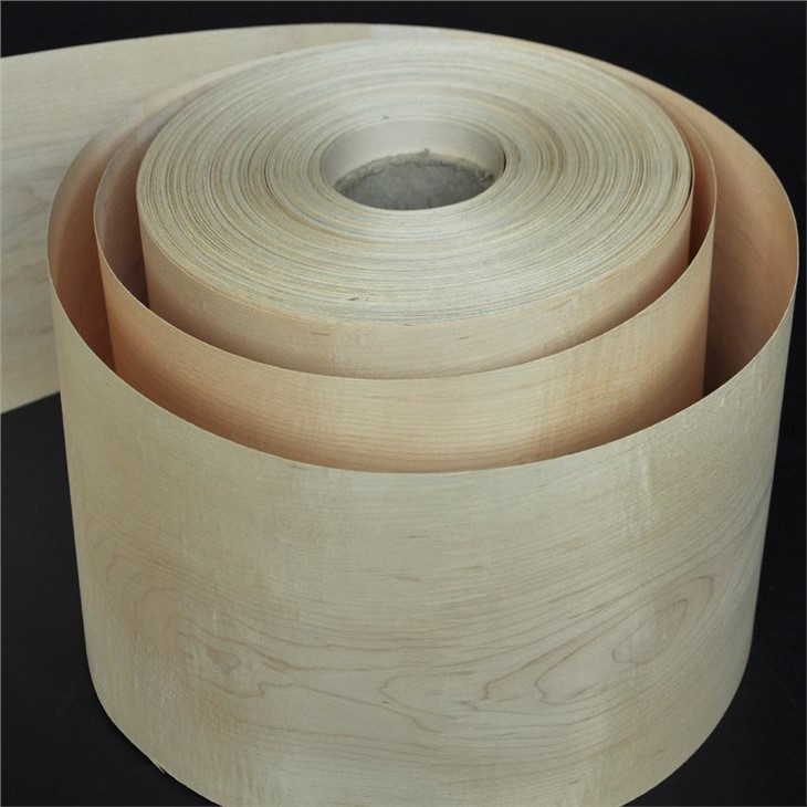 Natural Wood Veneer Crown Cut American Maple Timber Veneer