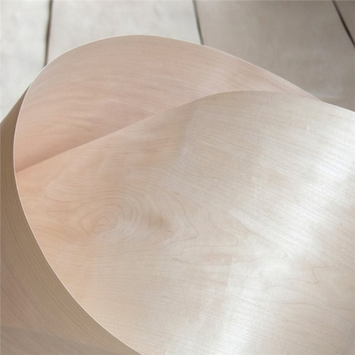 Natural Wood Veneer Crown Cut American Maple Timber Veneer