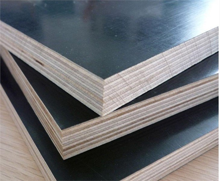 Two Time Hot Press Time Poplar Core Brown Black Film Faced Plywood Concrete Use Plywood Shuttering Plywood 10 Times Usage