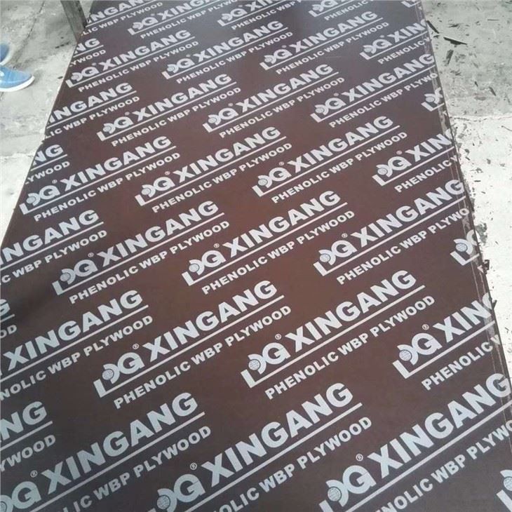 Two Time Hot Press Time Poplar Core Film Faced Plywood Concrete Use Plywood Shuttering Plywood