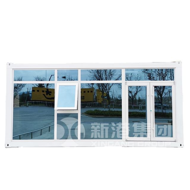 XINGANG 20ft 40ft Prefab Folding Container Homes Folding Prefabricated House Office Folding Flat Pack Container House